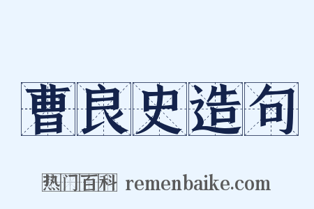 曹良史造句是什么意思的图片